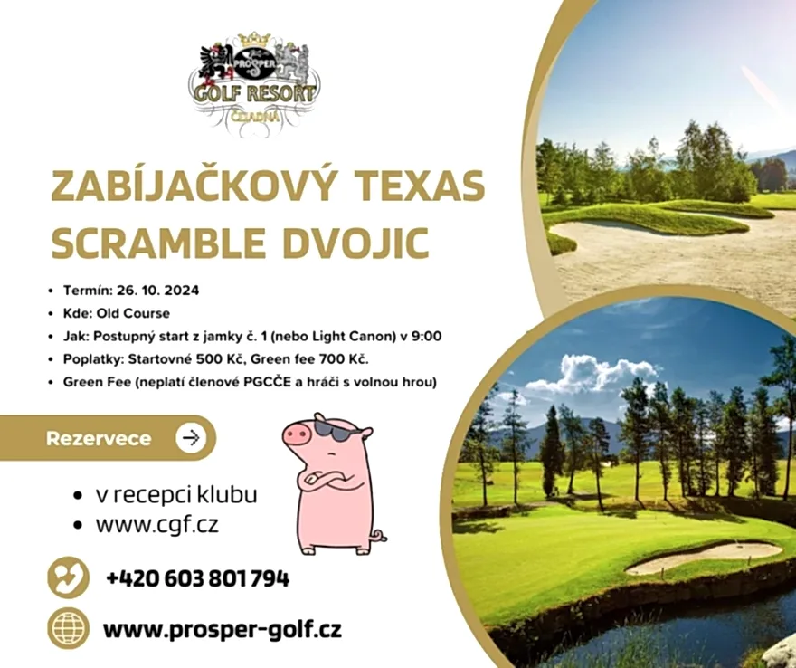 Zabíjačkový Texas Scramble Dvojic